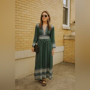 Sea New York Silk Dress  Maxi Tie Back, Size 4